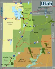 Utah Regions Map