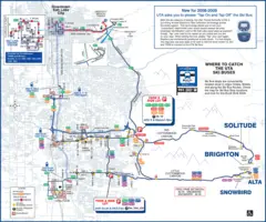 Utah Ski Bus Map