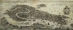 Venice (venezia) Historical Map 1