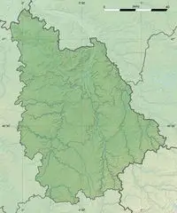 Vienne Department Relief Location Map