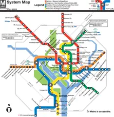 Washington Dc Subway Map (metro)