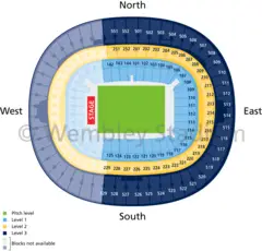 Wembley Stadium Map