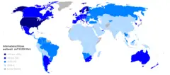 Worldwide Extension of Internet Access Points