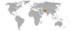 Afghanistan Pakistan Locator 1