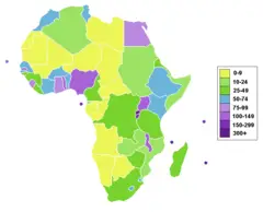 Africa Population Density