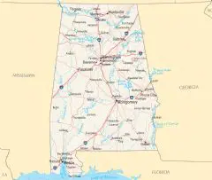 Alabama Reference Map