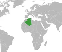 Algeria France Locator