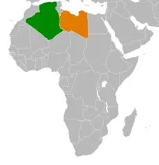 Algeria Libya Locator
