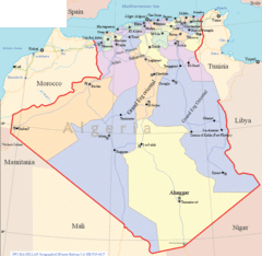 Algeria Political Map