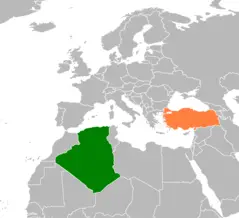 Algeria Turkey Locator