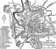 Ancient City Rome Plan Map