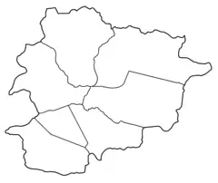 Andorra Parishes Blank