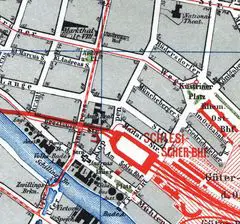 Andreasstrasse Plan Berlin Osten Busb 1896