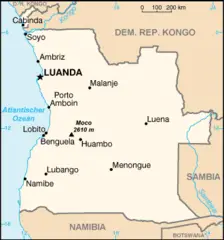 Angola Karte