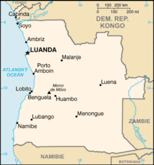 Angola Mapa