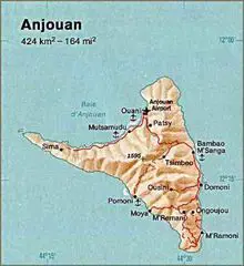 Anjouan (comoros) Map