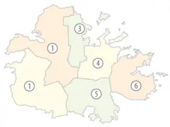 Antigua Parishes Numbered (color)