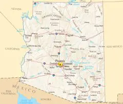 Arizona Reference Map