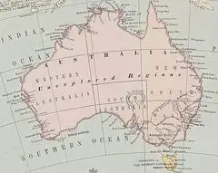 Australia Map 1863