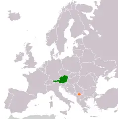 Austria Kosovo Locator 1