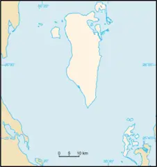 Bahrain Map Blank