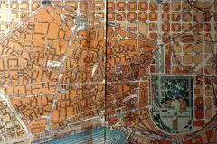 Barcelona  Planol Ciutat Vella 1860