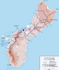 Battle of Guam Map