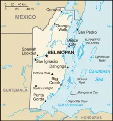 Belize Cia Wfb Map