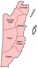 Belize Districts Named