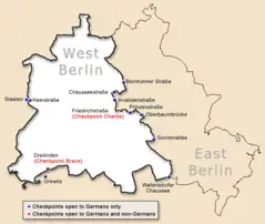 Berlin Wall Map