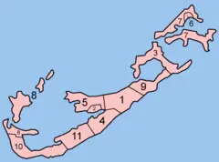 Bermuda Parishes Numbered