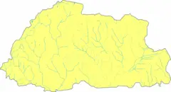 Bhutan Blank Map