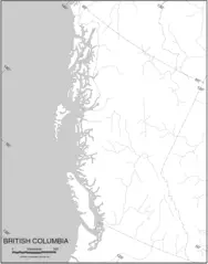 Blank Map of British Columbia