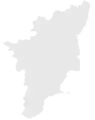Blank Map of Tamil Nadu