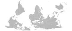 Blank Map World Reversed