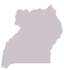 Blankmap Uganda
