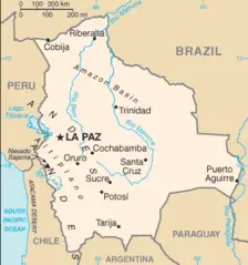 Bolivia Cia Wfb Map