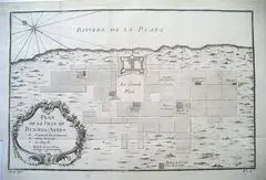 Buenos Aires Historic Map 1756