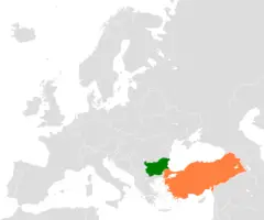 Bulgaria Turkey Locator 1