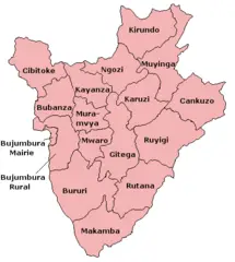 Burundi Provinces