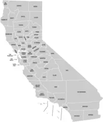 California County Map (labeled)