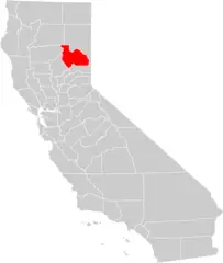 California County Map (plumas County Highlighted)