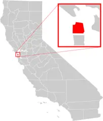 California County Map (san Francisco County Enlarged)