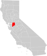 California County Map (san Joaquin County Highlighted)