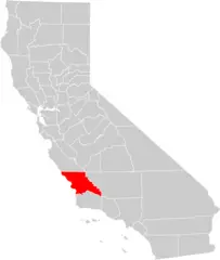California County Map (san Luis Obispo County Highlighted)