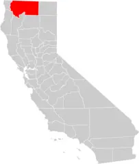 California County Map (siskiyou County Highlighted)