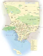 California Map La Oc Map