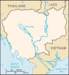 Cambodia Map Blank