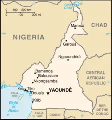 Cameroon Cia Wfb Map