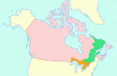 Canada Upper Lower Map